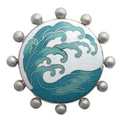 Cloisonne Beaded with Wave Decorative Drain - Linkasink - Bathroom Sink And Faucet Parts