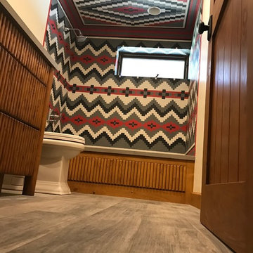Navajo Rug Mosaic Tub Shower
