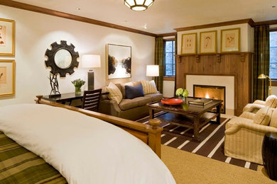 Living room - contemporary living room idea in Denver
