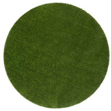 Greenspace 7'7" Round Area Rug, Color Green