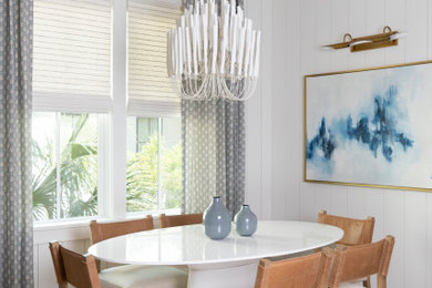 Example of a transitional dining room design in Atlanta