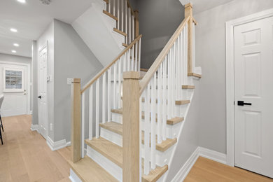 Inspiration for a staircase remodel in Toronto