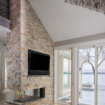 Flare Room Definer – Peninsula Linear Fireplaces