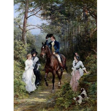 "The Meeting in the Forest 1903" Poster Print by Heywood Hardy, 9"x12"