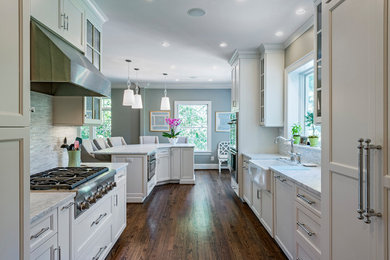 Example of a transitional kitchen design in Other