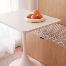 Table bistro pied tulipe plateau customise