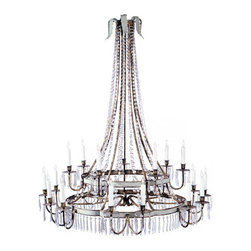 Scalloped Tole Chandelier - Chandeliers