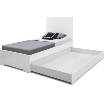 Anna Bed Trundle - White