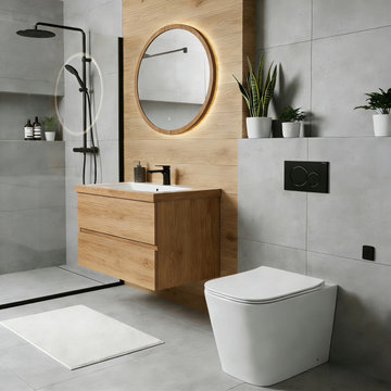 TAITAO Modern Rimless Back-to-Wall Toilet - CB-10603