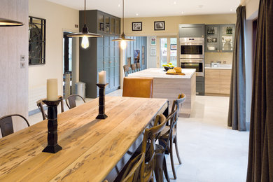 Design ideas for a transitional kitchen in Belfast.
