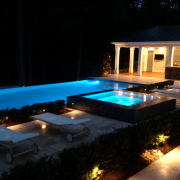 McLean Infinity Pool, Pavilion, & Terraced Patios
