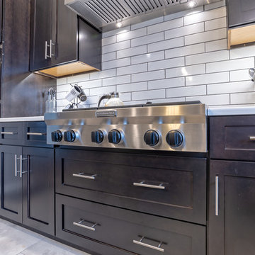 Elegant Dark Shaker Kitchen by John Cisneros