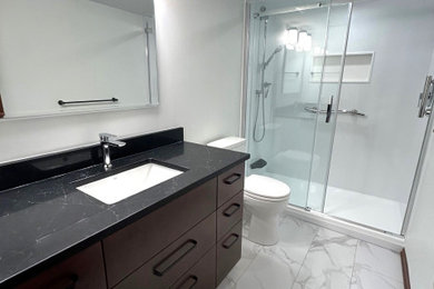 Inspiration for a modern bathroom remodel in Other