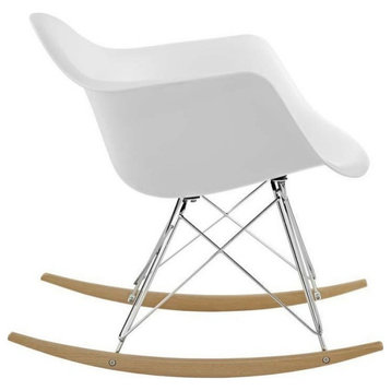 Adaire Plastic Lounge Chair, White