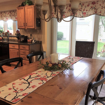 Traditional Kitchen Window Treatments and Runners