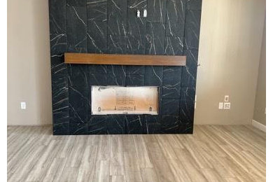 Inspiration for a living room remodel in Denver