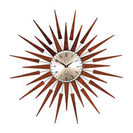 Newgate Chrome Mechanic Clock Midcentury Wall Clocks By