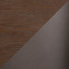 Lumisource Oregon Console Table, Espresso Wood, Antique Metal