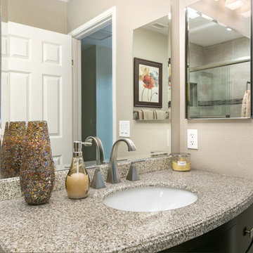 Escondido Bathroom Remodel and Fire Place Surround