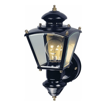 Heath® Zenith HZ-4150-BK Motion-Activated 150-Degree Charleston Lantern, Black