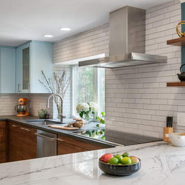 Sudbury Modern Walnut Kitchen