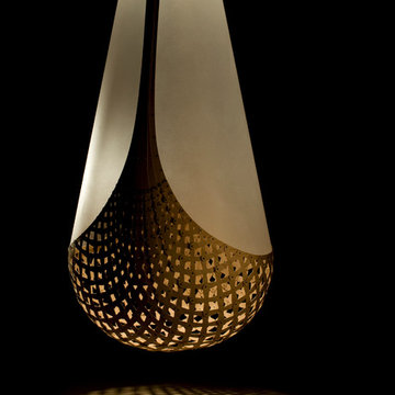Basket Of Knowledge Petg & Bamboo Pendant