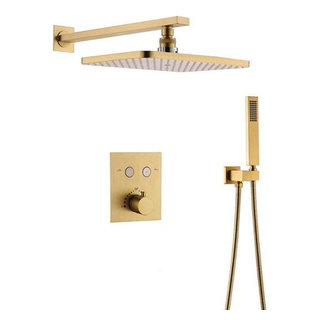 Fontana Balsamo Gold In-Wall Thermostatic Mixer Bathroom Shower