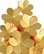 Gigi Clustered Clover Wall Sconce, Gold Leaf Finish