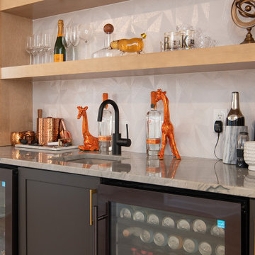 Transitional Kitchen & Bar Design Charlotte, NC
