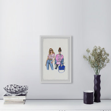"The Future Is Female" Framed Painting Print