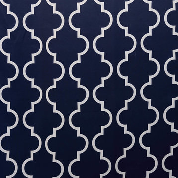 Seville Navy Blackout Room Darkening Fabric Sample, 4"x4"