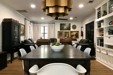 Example of a transitional dining room design in New Orleans
