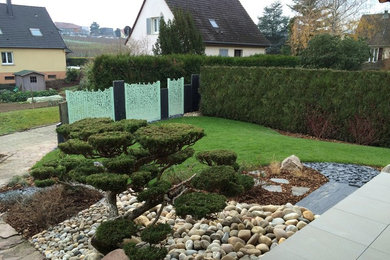 Réalisation d'un jardin asiatique.