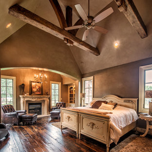 75 Most Popular Bedroom With Brown Walls And A Plaster