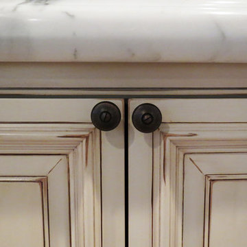 Antique White Inset Door Cabinets