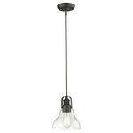 Z-Lite - Z-Lite 323-8MP-VB Forge - One Light Mini-Pendant - The simple vintage styling of the Forge family wilForge One Light Mini Vintage Bronze Clear *UL Approved: YES Energy Star Qualified: n/a ADA Certified: n/a  *Number of Lights: Lamp: 1-*Wattage:100w Medium Base bulb(s) *Bulb Included:Yes *Bulb Type:Medium Base *Finish Type:Vintage Bronze
