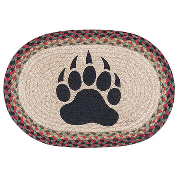 Pmbear Paw Oval Placemat, 13"x19"