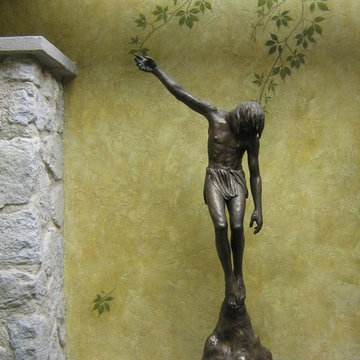 Algunos Proyectos art&music.,Cristo en Bronce.,Fosil enrredadera.sobre Textura