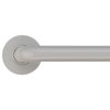 Coated Grab Bar With Safety Grip, ADA, Nylon Flange - 1 1/4" Dia, Light Gray, 36