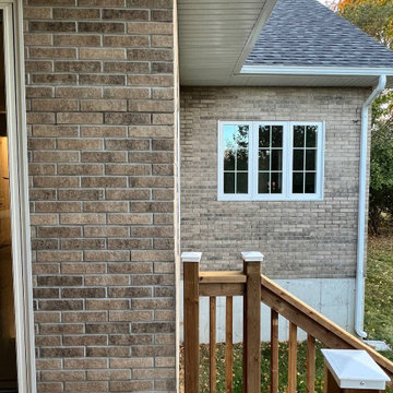 Facade installation project in Georgina, ON