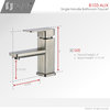 STYLISH Single Hole Bathroom Faucet, Brushed Nickel