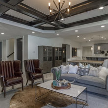 black doors and beams