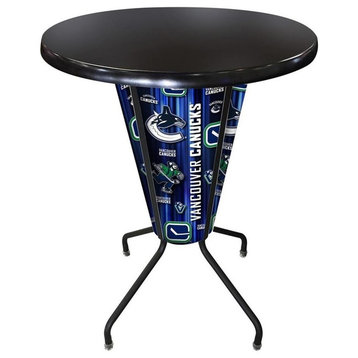 Lighted Vancouver Canucks Pub Table