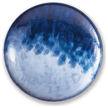 Blue Wash Decorative Plate, Small