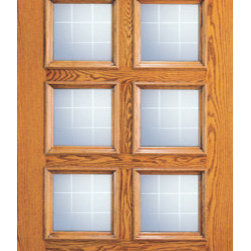 Mahogany 10 Lite Entry Single Door - Front Doors