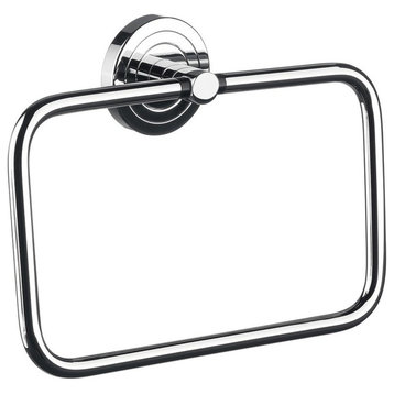 Polo 0755.001.00 Adjustable Towel Ring in Polished Chrome