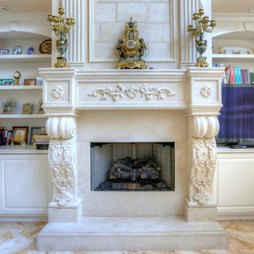 Stone Fireplace Mantels