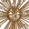 Starburst 48'' Wide 29-Light Chandelier Satin Brass