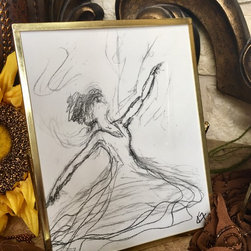 &ldquo;REACHING&rdquo;-4 IN SET OF 4 - Drawings And Illustrations