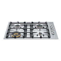 Bertazzoni 30" Gas Cooktop, Stainless Steel | QB30400X - Cooktops